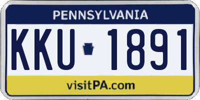 PA license plate KKU1891