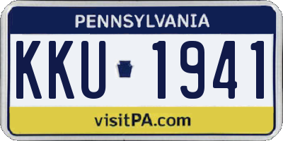 PA license plate KKU1941