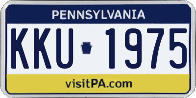 PA license plate KKU1975