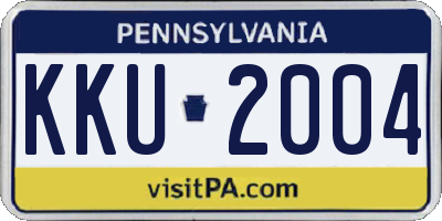 PA license plate KKU2004