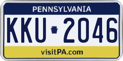 PA license plate KKU2046