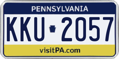 PA license plate KKU2057