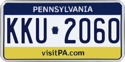 PA license plate KKU2060