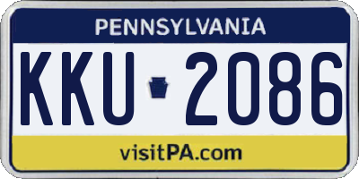 PA license plate KKU2086