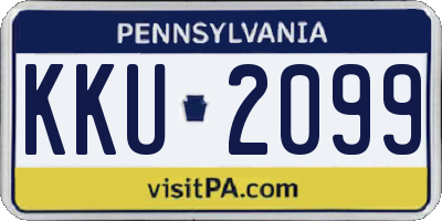 PA license plate KKU2099