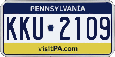 PA license plate KKU2109