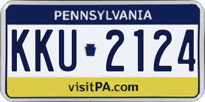PA license plate KKU2124