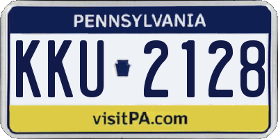 PA license plate KKU2128