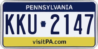 PA license plate KKU2147