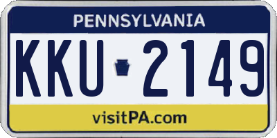 PA license plate KKU2149