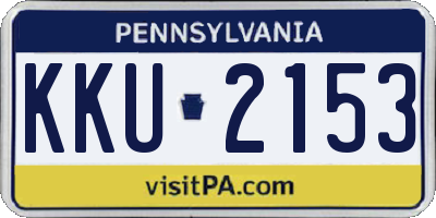 PA license plate KKU2153