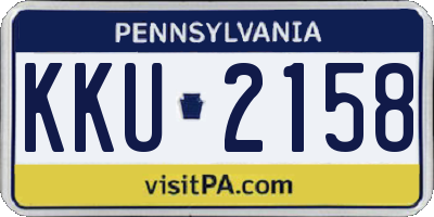 PA license plate KKU2158