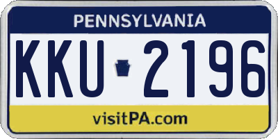 PA license plate KKU2196