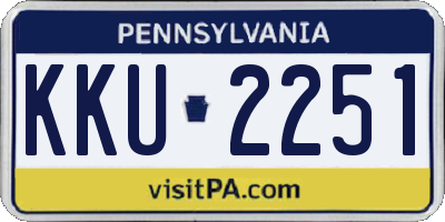 PA license plate KKU2251