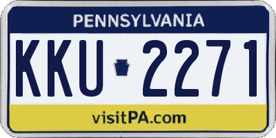 PA license plate KKU2271