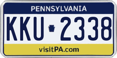 PA license plate KKU2338