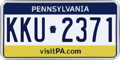 PA license plate KKU2371