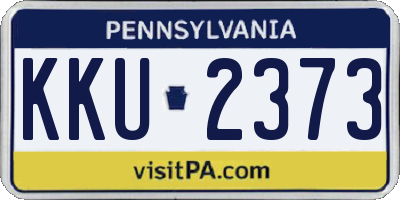 PA license plate KKU2373