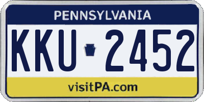 PA license plate KKU2452