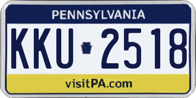 PA license plate KKU2518