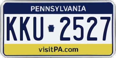 PA license plate KKU2527