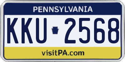 PA license plate KKU2568