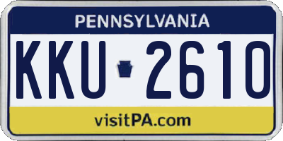 PA license plate KKU2610