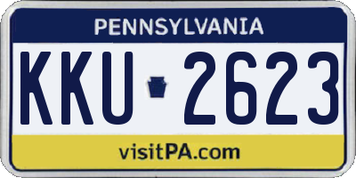 PA license plate KKU2623