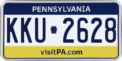PA license plate KKU2628