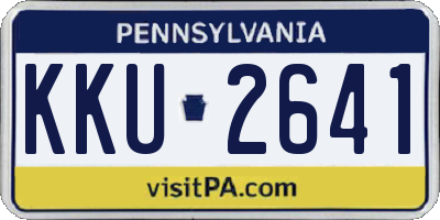 PA license plate KKU2641