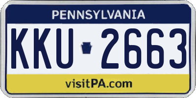 PA license plate KKU2663