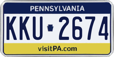PA license plate KKU2674
