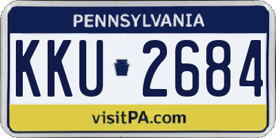 PA license plate KKU2684