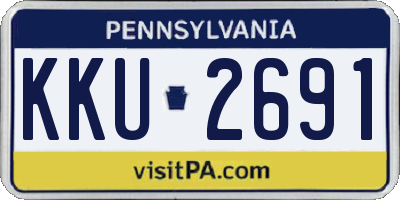 PA license plate KKU2691