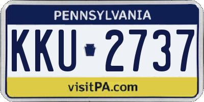 PA license plate KKU2737