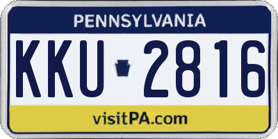 PA license plate KKU2816