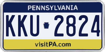 PA license plate KKU2824
