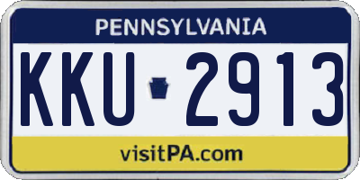 PA license plate KKU2913