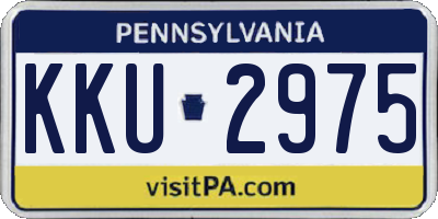 PA license plate KKU2975