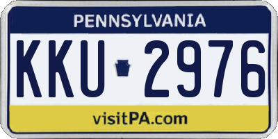 PA license plate KKU2976