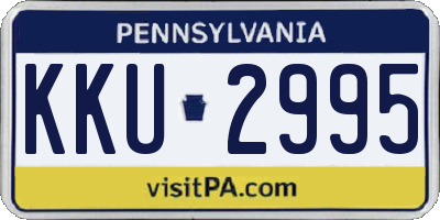 PA license plate KKU2995