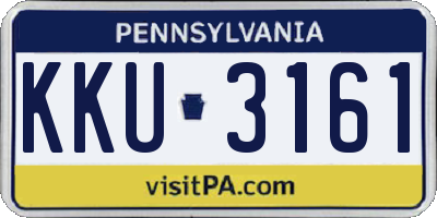 PA license plate KKU3161