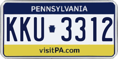 PA license plate KKU3312