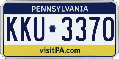 PA license plate KKU3370