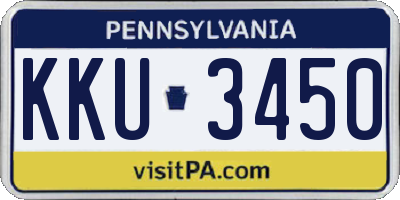 PA license plate KKU3450