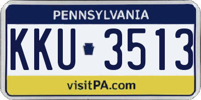 PA license plate KKU3513