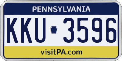 PA license plate KKU3596