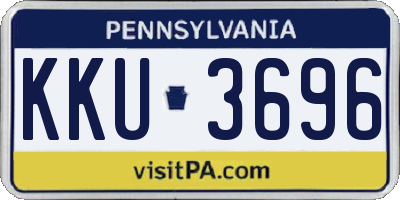 PA license plate KKU3696