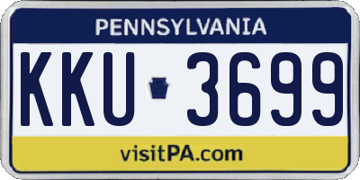 PA license plate KKU3699