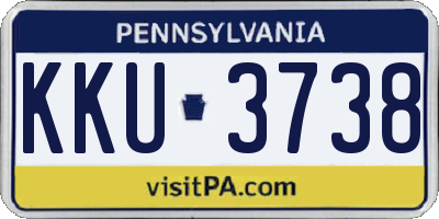 PA license plate KKU3738
